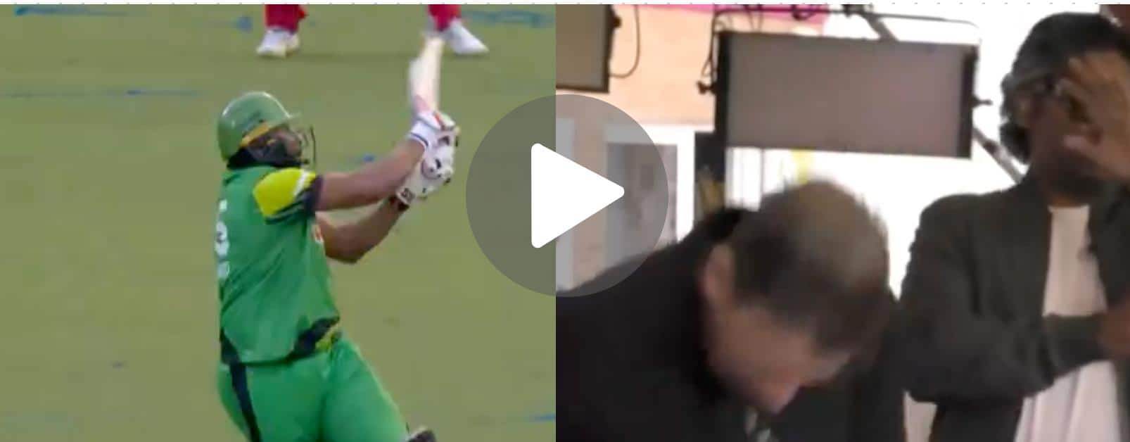 [Watch] Pollard's Ferocious Six Off Haris Rauf Scares Commentator During The Hundred 2024